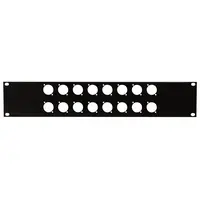 Showgear Showgear | 19" Paneel XLR | D-connectors-Size | IJzer | 2mm