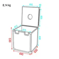 Showgear Showgear | LCA-MIR30 | Etui de route pour boule à facettes