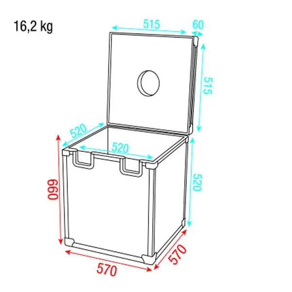 Showgear Showgear | LCA-MIR30 | Road case for mirror ball