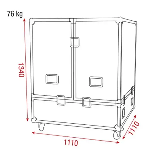 Showgear Showgear | LCA-MIR30 | Roadcase voor Spiegelbol