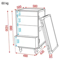 Showgear Showgear | D7384B | UCA-DRA2 | Ladekast 16U