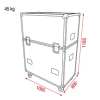 Showgear Showgear | D7225 | Case for 6x Mammoth Stage 1x1 m
