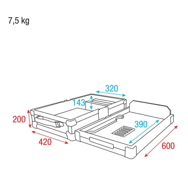 Showgear Showgear | D7045 | Case voor Denon SC-5000