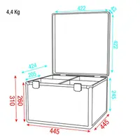 Showgear Showgear | D7013 | LCA-PAR5 | Case voor 4x LED Par 56 | Value Line