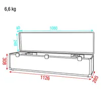 Showgear Showgear | D7012 | LCA-BAR2 | Case voor 4x LED Bar | Value Line