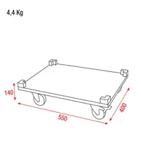 Showgear Showgear | D7005 | UCA-SCVWB | Wheel shelf for Stack case H