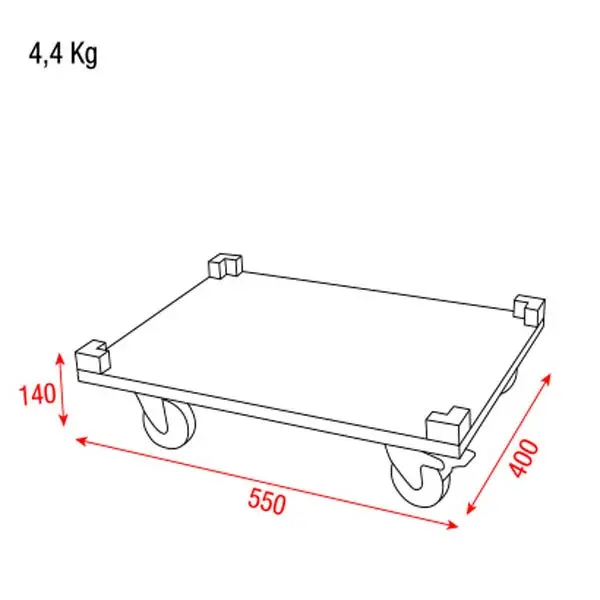 Showgear Showgear | D7005 | UCA-SCVWB | Wielplank voor Stack case H