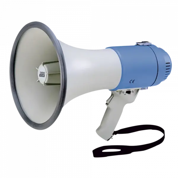Showgear Showgear | D6422 | MF25F | Hand Megafoon | 25W | met sirene en misthoorn