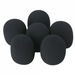 Showgear | D1320 | DWS-66 | Microfoon windschermen set 6 PCS | Kleur: Zwart
