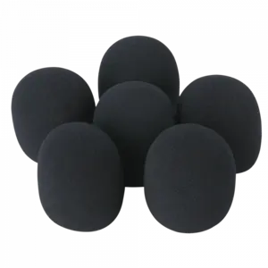 Showgear Showgear | D1320 | DWS-66 | Microfoon windschermen set 6 PCS | Kleur: Zwart
