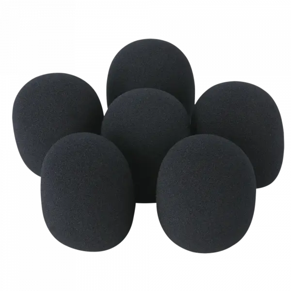 Showgear Showgear | D1320 | DWS-66 | Microphone windshield set 6 PCS | Colour: Black