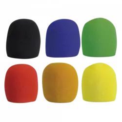 Showgear | D1317 | DWS-56 Microfoon windscherm | set 6 kleuren BLA/RE/YE/OR/GR/BLUE