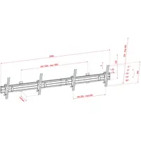 Showgear Showgear | 100284 | PWM4555-2 | Support mural pour deux écrans