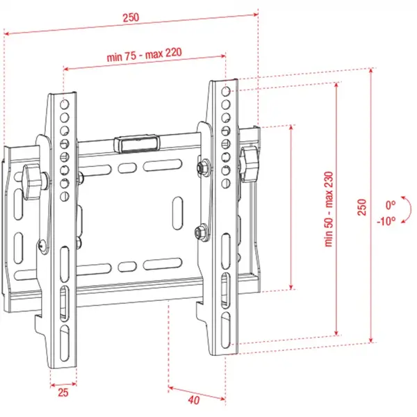 Showgear Showgear | 100265 | PLB2342 | TV Wall mount