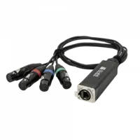 Showgear Showgear | 96011 | CS-4F/5 4-kanaals DMX Shuttle 5-polig XLR | Female