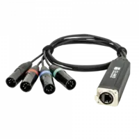 Showgear Showgear | 96010 | CS-4M/5 Navette DMX 4 canaux XLR 5 pôles | Mâle