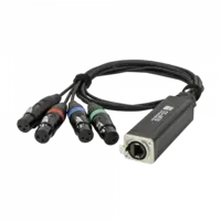 Showgear Showgear | 96001 | CS-4F/3 4-kanaals DMX shuttle 3-polig XLR | Female