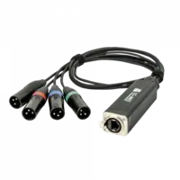 Showgear Showgear | 96000 | CS-4M/3 Navette DMX 4 canaux XLR 3 pôles | Mâle