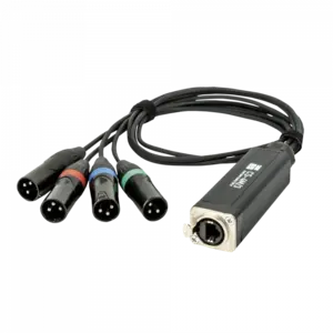 Showgear Showgear | 96000 | CS-4M/3 Navette DMX 4 canaux XLR 3 pôles | Mâle