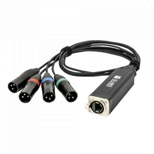 Showgear Showgear | 96000 | CS-4M/3 4-channel DMX shuttle 3-pole XLR | Male