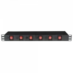 Showgear | 91235 | 19" 1U Socketstrip 6 zones