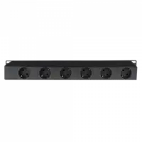 Showgear Showgear | 91235 | 19" 1U Socketstrip 6 zones