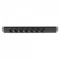 Showgear Showgear | 91234 | 19" 1U Socket strip 7 with Powercon in-output