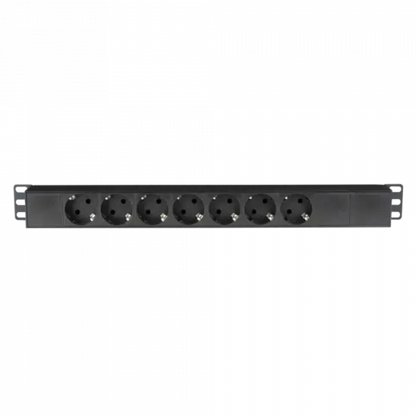 Showgear Showgear | 91234 | 19" 1U Bandeau de prises 7 avec entrée-sortie Powercon