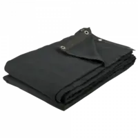 Showgear | Backdrop Dekomolton | 160 g/m2 | 25 shockcords | Colour : Black