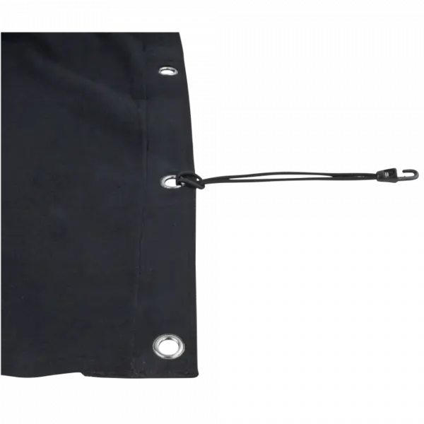 Showgear Showgear | Backdrop Dekomolton | 160 g/m2 | 25 schokkoorden | Kleur: Zwart