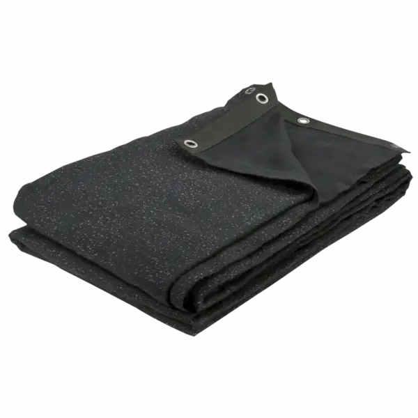 Showgear Showgear | Toile de fond Glamourmolton | 320 g/m2 | 25 cordes de choc | Couleur : Noir