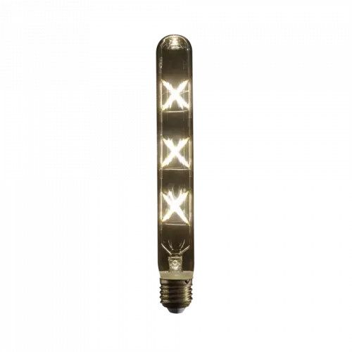 Showgear Showgear | 83267 | LED Filament Gloeilamp T9 | 6W | E27 | 2200K | 225mm | Gekruist Filament