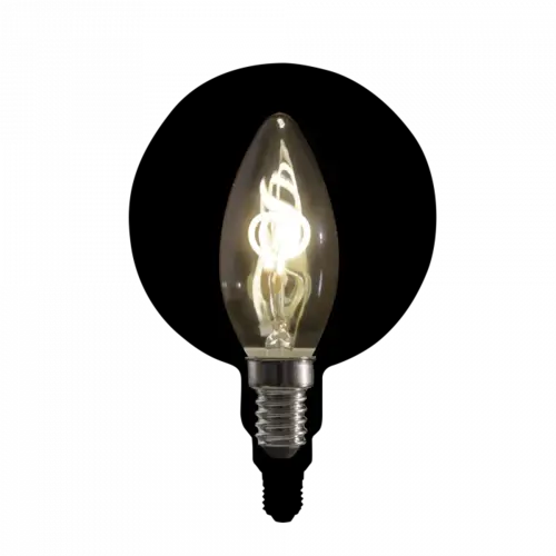 Showgear Showgear | 83265 | Lampe LED à filament B10 | 2W | E14 | 2200K | Spiral Filament