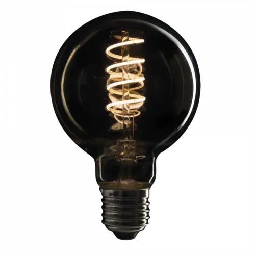 Showgear Showgear | 83262 | Ampoule à filament LED G80 | 4W | E27 | 1800K | IC Afm | Abat-jour en verre doré