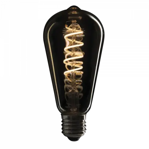 Showgear Showgear | 83261 | Lampe à incandescence LED ST64 | 5W | E27 | 2200K | IC Afm | Abat-jour en verre doré