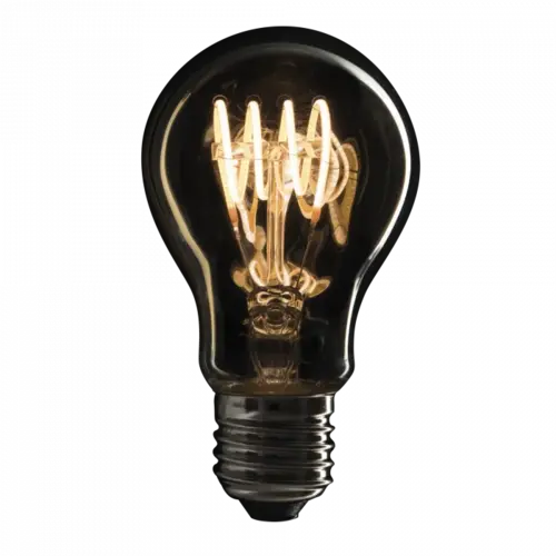 Showgear Showgear | 83260 | LED Filament Lamp A60 | 4W | E27 | 1800K | IC Afm | Goud glazen afdekking