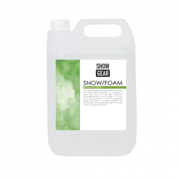 Showgear Showgear | 80341 | Neige/mousse liquide | 5 litres | Prêt à l'emploi