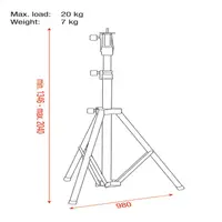 Showgear Showgear | 74002 | Volgspotstandaard