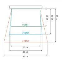 Showgear Showgear | 71313 | Cover for rain hood | 65cm | cone-shaped