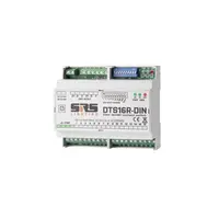 SRS Lighting | DTS16R-DIN | DMX switching unit | 16 channel NO contact | DIN plastic box | without PSU