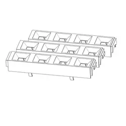 SPX* SPX | LOUVER Antireflecterende lamellen | Kleur: Zwart SPX | LOUVER Antireflecterende lamellen | Kleur: Zwart