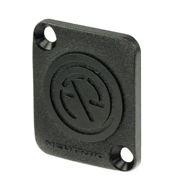 Neutrik Neutrik | plaque aveugle D noir (plat)