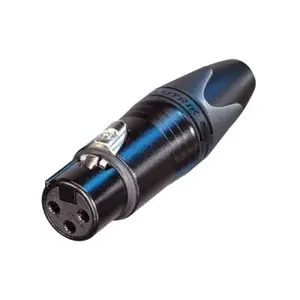 Neutrik Neutrik | XLR cable part 3 pin socket black housing silver contacts XX