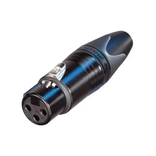 Neutrik | XLR cable part 3 pin socket black housing silver contacts XX Neutrik Neutrik | XLR cable part 3 pin socket black housing silver contacts XX