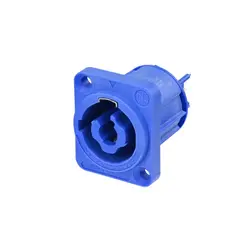 Neutrik Neutrik | powerCON 20A montage panneau -D- 2p+PE pin tab4.8x0.5mm bleu CBC Neutrik | powerCON 20A montage panneau -D- 2p+PE pin tab4.8x0.5mm bleu CBC