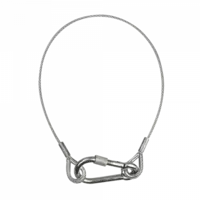 Showgear Showgear | 70152 | Veiligheidskabel | Diameter:  6mm | Lengte: 75cm | Safetyring