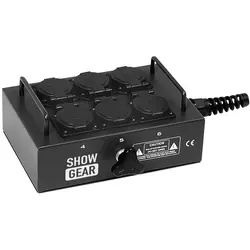 Showgear | 50289 | BO6PG | Breakoutbox | Output: 6 Schuko | Input: Kabelwartel
