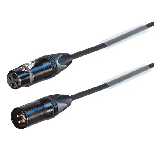ModulAir* Modulair | DMX Kabel | 3pin Neutrik connectoren | 3 Polig aangesloten | Kleur kabel: Zwart