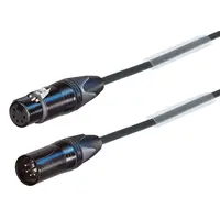 Modular | DMX Cable | 5pin Neutrik connectors | 5 Poles connected | Colour of cable: Black