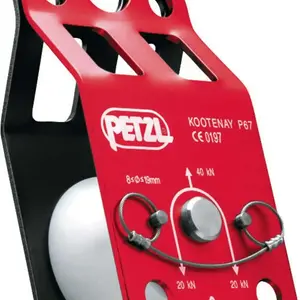 Petzl Petzl | PE-P67 | poulie Kootenay | noeud perméable | Couleur : Rouge